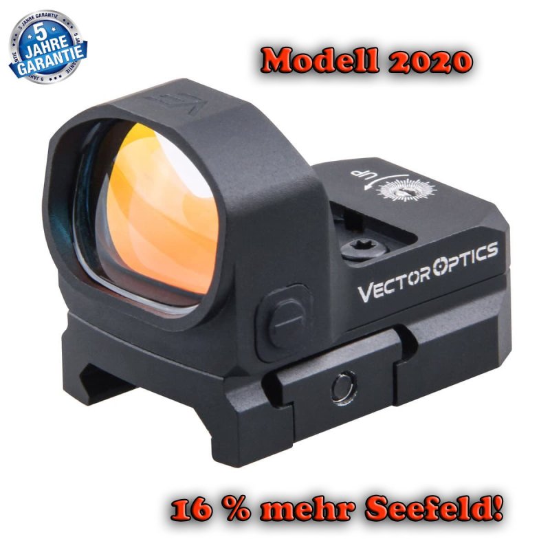 Mini Reflexvisier / Red-Dot Frenzy mit 8 Lichtstufen + Nachtmodus von Vector Optics