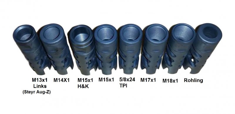 Luxus Mündungsbremse 3-Kammern speziell für H&K MR308 und MR223