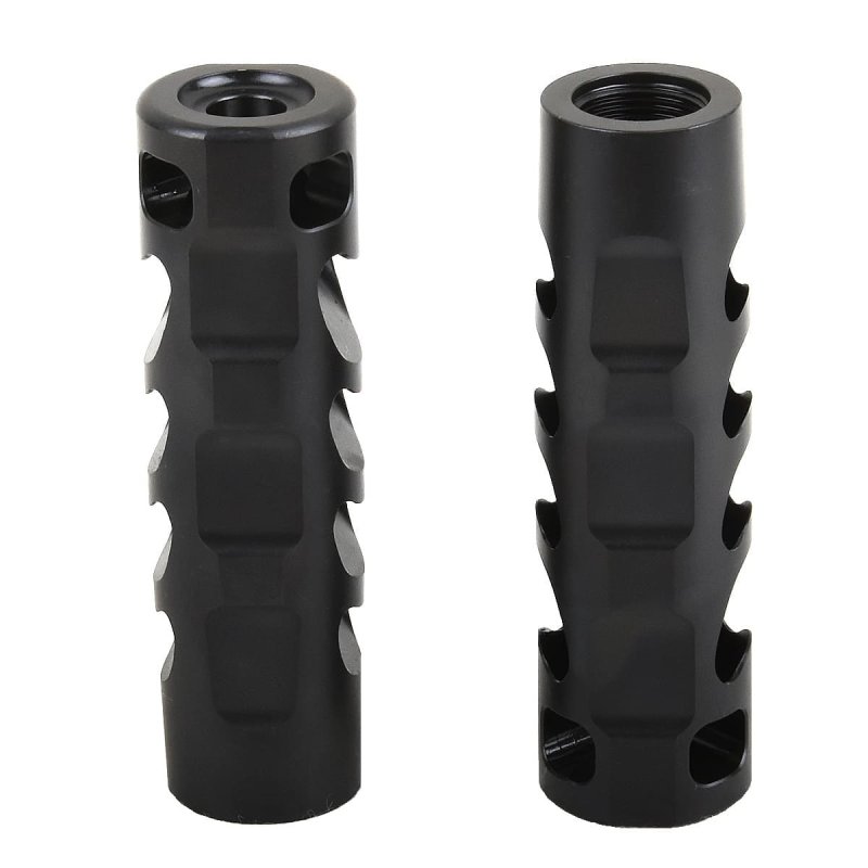 Premium 5-Kammern Mündungsbremse mit maximaler Bremswirkung - M14x1 Gewinde für Kaliber bis 8,3 mm Ø