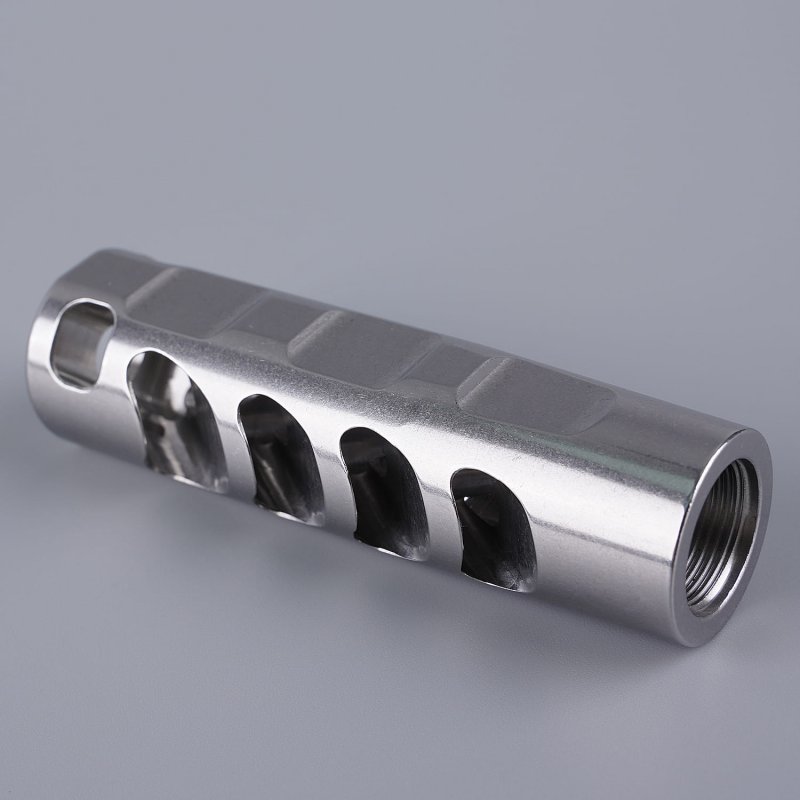 Edelstahl Mündungsbremse mit maximaler Brems-Wirkung 1/2x28 Gewinde für Kaliber bis 6mm