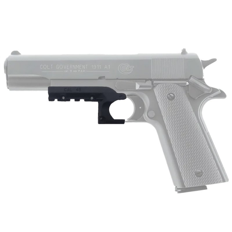 Picatinny-Adapter für Colt 1911er & Klone aus Kunststoff in Schwarz