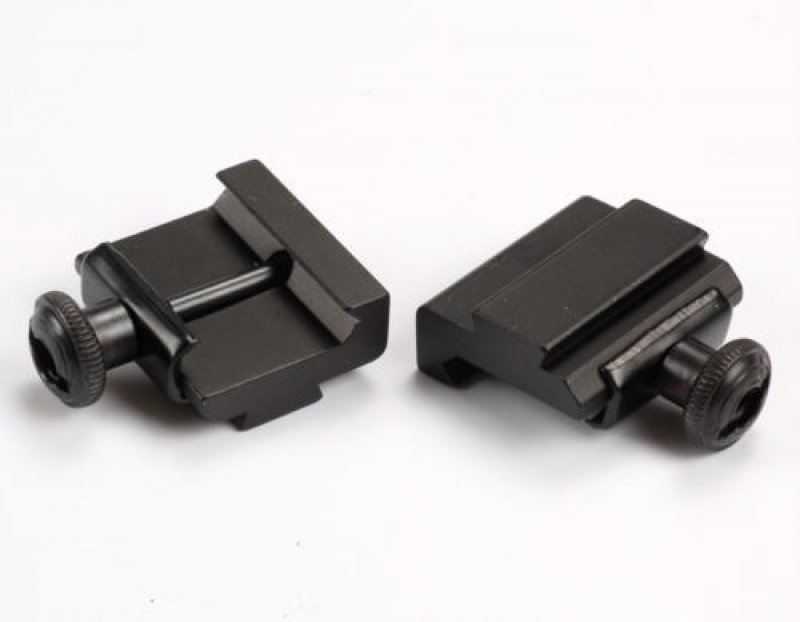 2 Stück Adapter Picatinny zu Prismenschiene von 21mm auf 11mm