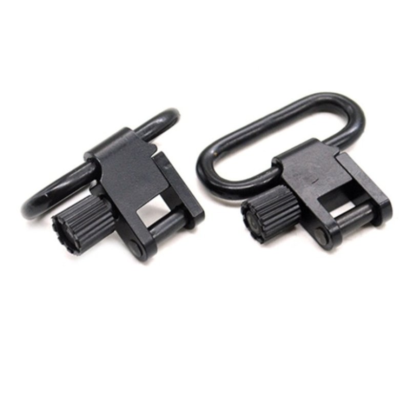 Riemenöse / Befestigungsbügel mit einer Gewinde-Druckknopf-Aufnahme aus Stahl