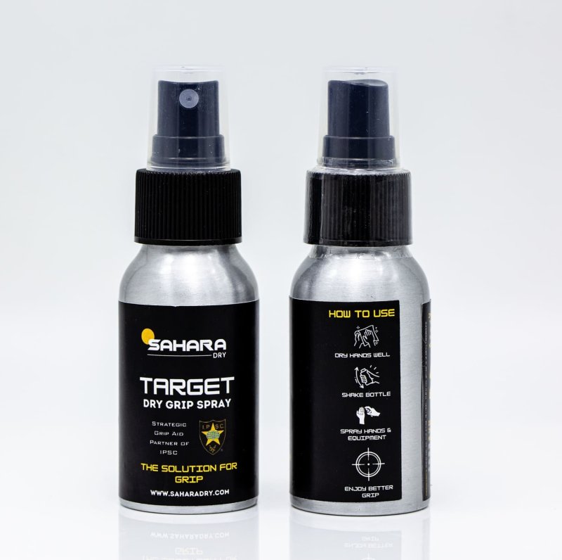 SAHARA Dry Target - Maximaler Halt beim Schießsport und im Wettkampf / 120ml / Gel / Spray