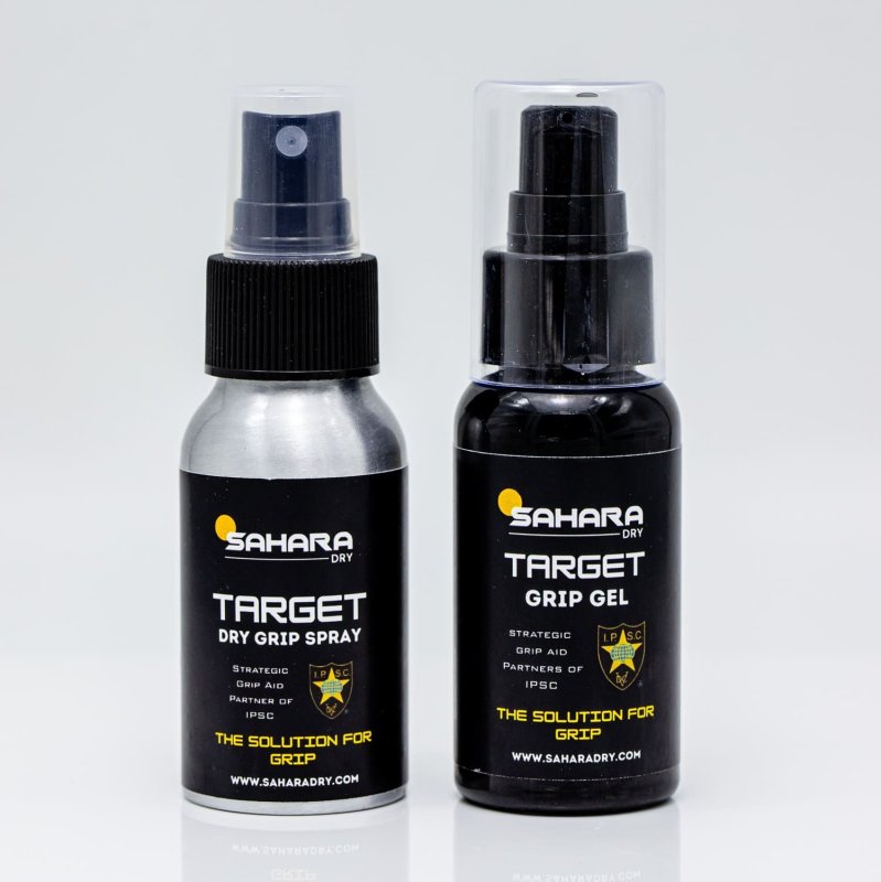 SAHARA Dry Target - Maximaler Halt beim Schießsport und im Wettkampf / 50ml / Gel / Spray