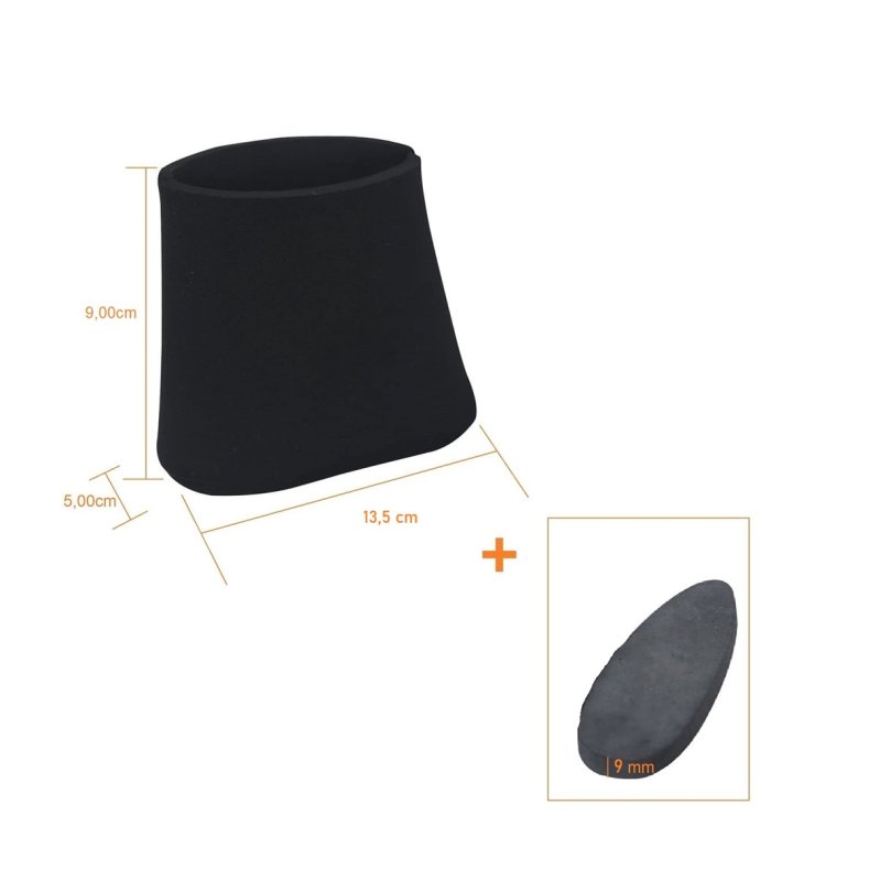 Schaftverlängerung um 14 mm / Rückstoßdämpfer aus Neopren und einer Einlage (9 mm) für viele Schäfte