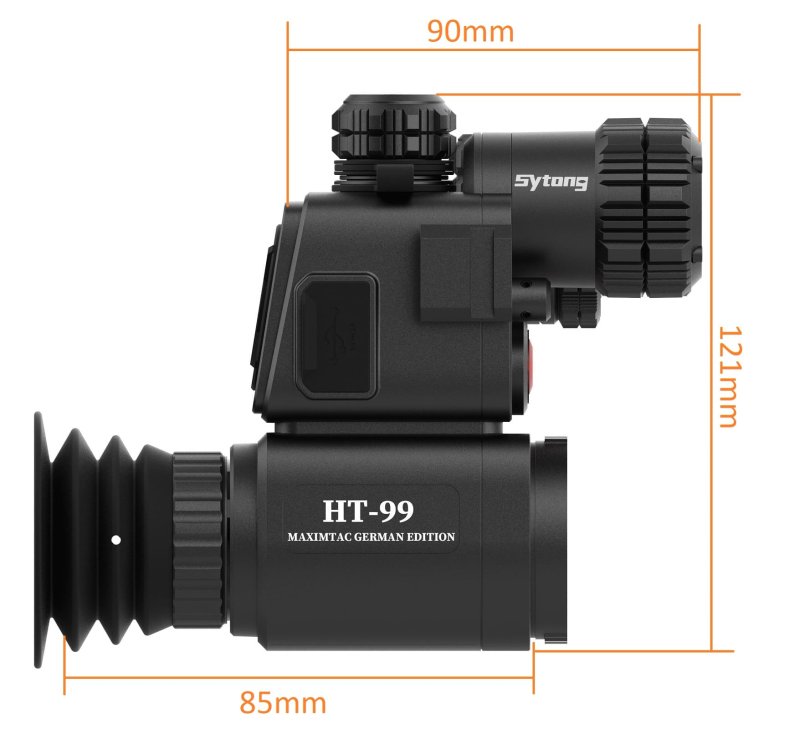 Sytong HT-99 LRF Nachtsichtgerät / IR-Strahler umschaltbar 850nm + 940nm / 2K Sensor / 16mm Linse