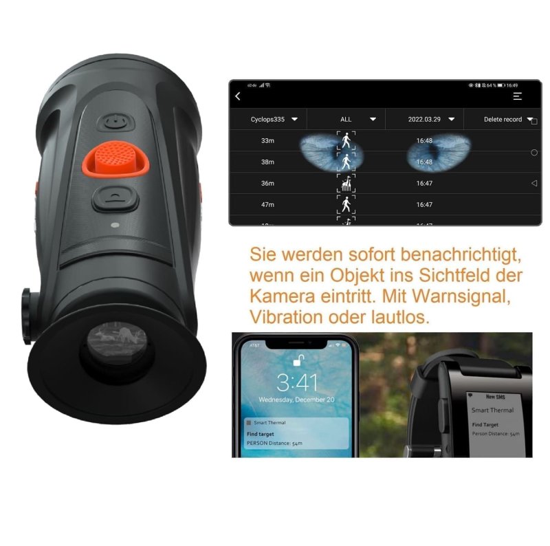 Wärmebildkamera Cyclops 635 Pro von ThermTec mit NETD-Wert unter 25 mK - 640x512 Sensor