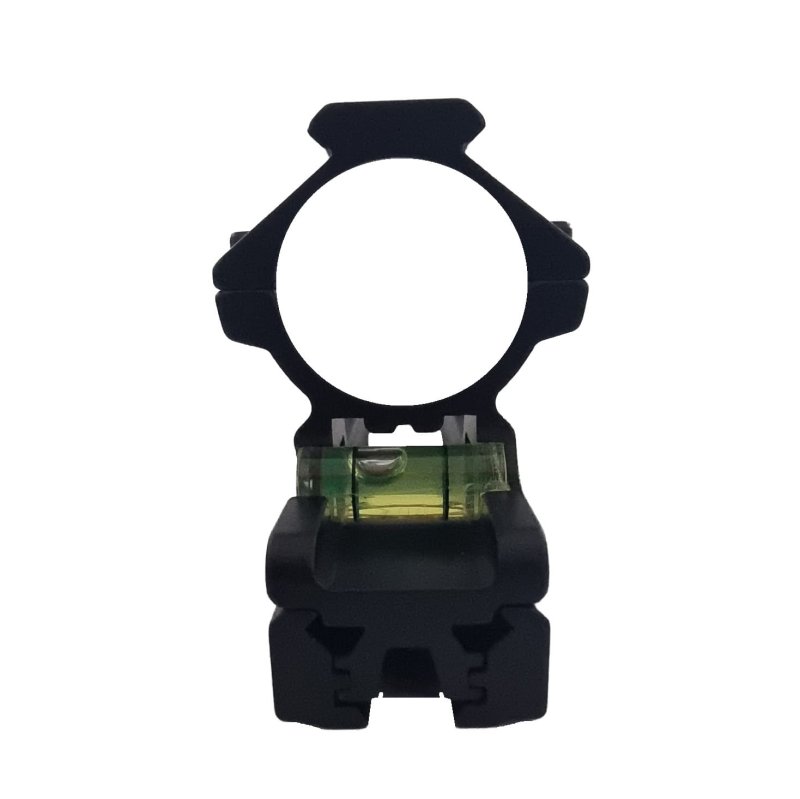 Blockmontage 30mm / 25,4mm für Picatinny-Schiene 21mm / Prismen-Schiene 11-14mm / Wasserwaage