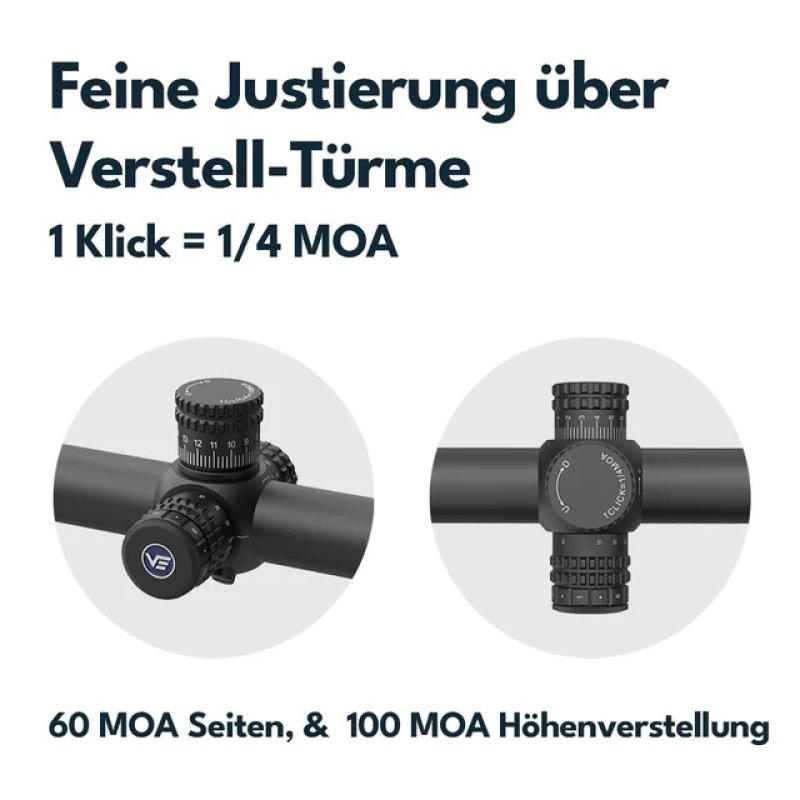 Zielfernrohr Orion Pro Max 3-18x50 HD SFP von Vector Optics SCOL-57 / Leuchtpunkt / Parallaxenausgleich