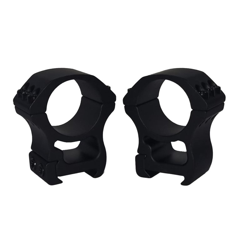 Zielfernrohr-Montageringe Ø 30mm für eine Picatinny-Schiene aus Aluminium / Hoch