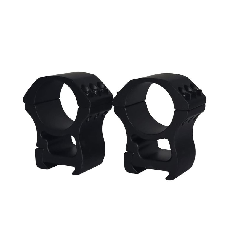 Zielfernrohr-Montageringe Ø 30mm für eine Picatinny-Schiene aus Aluminium / Hoch