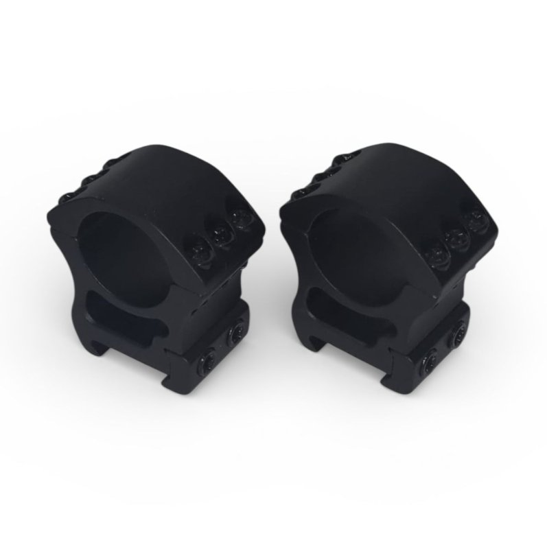 Zielfernrohr-Montageringe Ø 25,4mm für eine Picatinny-Schiene aus Aluminium/ Mittlere Höhe