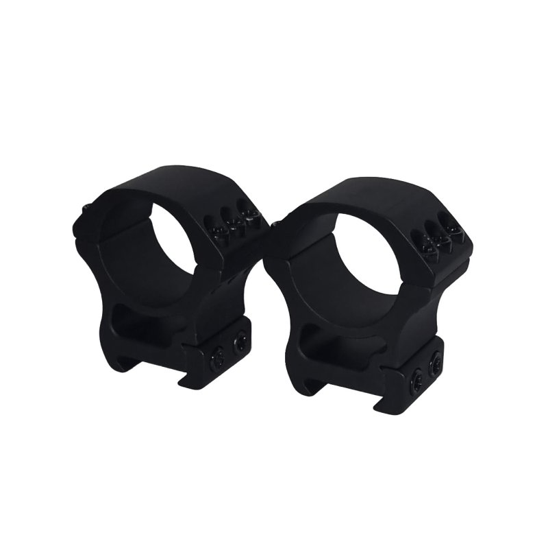 Zielfernrohr-Montageringe Ø 30mm für eine Picatinny-Schiene aus Aluminium / Mittlere Höhe