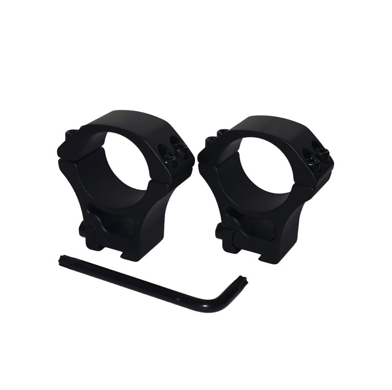 Zielfernrohr-Montageringe Ø 30mm für eine Prismenschiene aus Aluminium / Mittlere Höhe