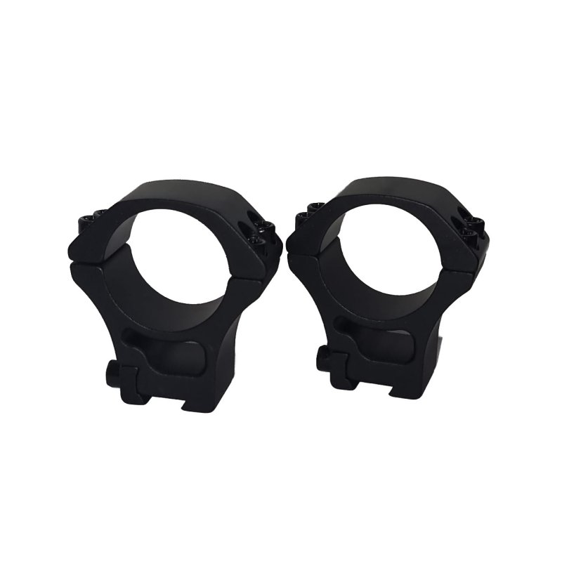 Zielfernrohr-Montageringe Ø 30mm für eine Prismenschiene aus Aluminium / Mittlere Höhe