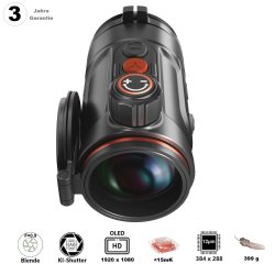Hunt 335 Pro innovatives Wärmebild-Vorsatzgerät von ThermTec / NETD  15mK / Austauschbarer Akku / HD-OLED