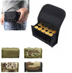 Patronentasche / Patronenetui für Gürtel mit 10 Schuss Schrotpatronen