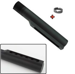 Mil-Spec Pufferrohr mit 6 Positionen + Lockingring für AR-15 Schiebeschaft