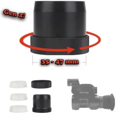 Universal Schnell-Adapter für Zielfernrohr mit 35-47 mm Ø mit Bajonett-Aufnahme für alle Sytong Modelle und Pard NV007 / NV007a