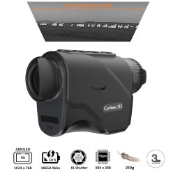 Cyclone 315 ThermTec - Wärmebildgerät im Taschenformat | NETD-Wert von 20 mK | Gewicht 250 g