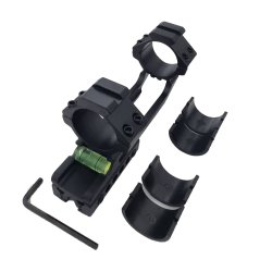 Blockmontage 30mm / 25,4mm für Picatinny-Schiene 21mm / Prismen-Schiene 11-14mm / Wasserwaage