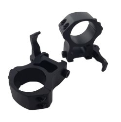 Zielfernrohr-Montageringe Ø 30mm für eine Picatinny-Schiene und mit einem Schnellspannhebel / Hoch