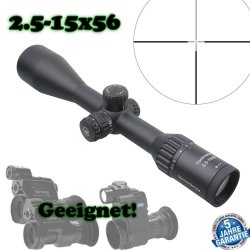 Zielfernrohr 2.5-15x56 feines L4 Leuchtabsehen, Continental Jagdoptik Premium-Serie